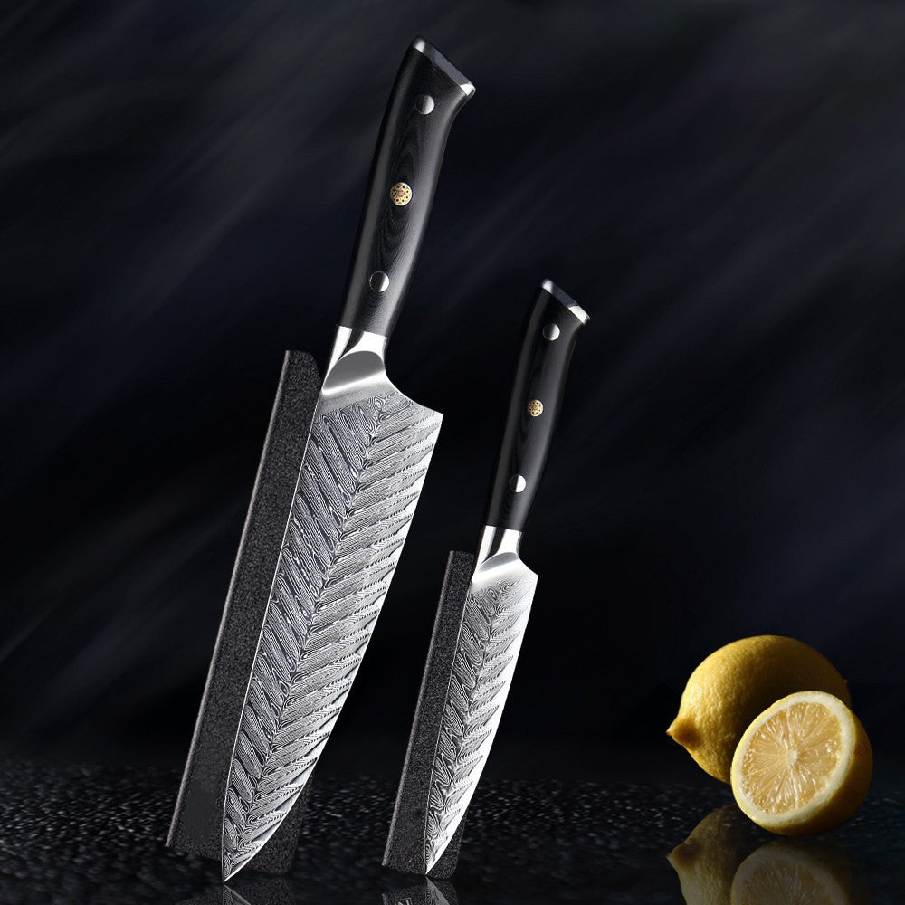 Daichi (だいち) Damascus VG10 Steel Kitchen Knives Set